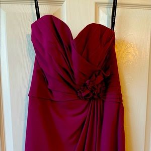 Alfred Angelo bridesmaid dress. Size 4. Color: berry